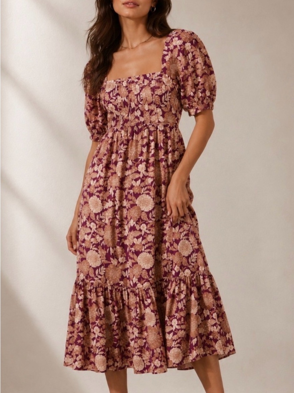 FAVORITE DAUGHTER The Mirka Dress 8 Floral Print Cotton R74